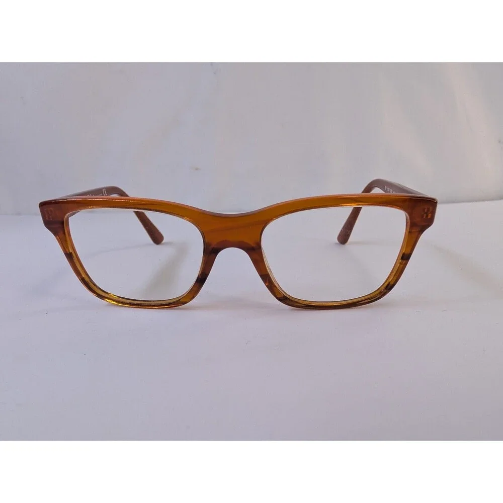 Ray-Ban Junior RY1536 3732 Kids Eyeglasses Frames Only Amber Brown Cat-Eye 46mm